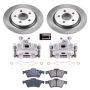 PowerStop KCOE5309A OE Stock Replacement Low-Dust Ceramic Brake Pad, Rotor and Caliper Kit