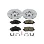 PowerStop KOE6935 OE Stock Replacement Low-Dust Ceramic Brake Pad and Rotor Kit