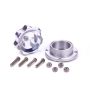 ALLSTAR PERFORMANCE ALL36183 Filler Cap Polished with Bolt-In Alum Bung Small