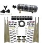 Nitrous Express 93306-12 8 CYL DRY DIRECT PORT, FOUR STAGE, 8 SOLENOIDS, W/ COMPOSITE BOTTLE (200-600HP)