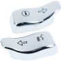 Bikers Choice 483316 14-Up FLHT FLHX FLTRX Trike Chrome Turn Switch Signal Extensions Pr