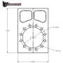 Camburg CAM-010061 4130 TT Bolt-on Spindle Snout Block