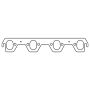 Cometic Gasket C5154 Cometic Ford Windsor V8 .043in Copper Exhaust Manifold Gasket Set - 1.750in x 1.270in Oval Port