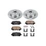 PowerStop KOE5839 OE Stock Replacement Low-Dust Ceramic Brake Pad and Rotor Kit