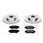 PowerStop K1070 Z23 Daily Driver Carbon-Fiber Ceramic Brake Pad and Drilled & Slotted Rotor Kit
