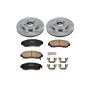 PowerStop KOE2435 OE Stock Replacement Low-Dust Ceramic Brake Pad and Rotor Kit