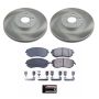 PowerStop SC3038 Semi-Coated Rotor and Low-Dust Ceramic Brake Pad Kit
