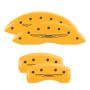 MGP 32003SCW2YL 4 Caliper Covers Engraved Front & Rear Style 2/Chrysler Wing Yellow finish black ch