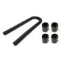 RACING POWER CO-PACKAGED RPCR7310BK Black 48in Stainless Radiator Hose Kit