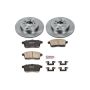 PowerStop KOE5877 OE Stock Replacement Low-Dust Ceramic Brake Pad and Rotor Kit