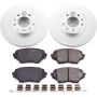 PowerStop CRK4659 Genuine Geomet Coated Rotor and Low-Dust Ceramic Brake Pad Kit