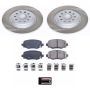PowerStop SC6542 Semi-Coated Rotor and Low-Dust Ceramic Brake Pad Kit