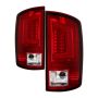 SPYDER 5084132 Light Bar LED Tail Lights - Version 3 - Red Clear