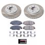 PowerStop SC690 Semi-Coated Rotor and Low-Dust Ceramic Brake Pad Kit