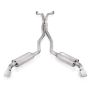 Stainless Works CA10CBC 2010-15 Camaro 6.2L 3in Exhaust X-Pipe Chambered Turbo Mufflers Polished Tips