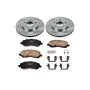 PowerStop KOE1678 OE Stock Replacement Low-Dust Ceramic Brake Pad and Rotor Kit