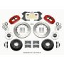 Wilwood 140-15156-R Narrow Superlite 6R Front Hub Kit 14.00in Red WWE ProSpindle (5x4.75in 5x5.00in Hub)