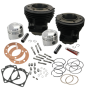 S&S Cycle 91-9012 66-84 BT 3-31/32in Stroke 3-7/16in Bore 9.0 To 1 Compression Cylinder Kit - Gloss Black