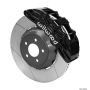 Wilwood 140-14925 SX6R Front Brake Kit 15in Lug Drive Rotor Slotted Black w/ Lines 15+ Ford Mustang