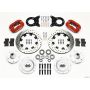 Wilwood 140-11072-DR Forged Dynalite Front Kit 12.19in Drill Red 1965-1969 Mustang Disc & Drum Spindle