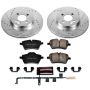 PowerStop K6068 Z23 Daily Driver Carbon-Fiber Ceramic Brake Pad and Drilled & Slotted Rotor Kit