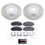 PowerStop SC9109 Semi-Coated Rotor and Low-Dust Ceramic Brake Pad Kit