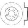 StopTech 98-11 Volkswagen Beetle Sport Slotted & Drilled Rear Left Cryo Rotor