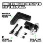 Rhino USA RG-HTDROP2-BLK 6In Heavy Duty Drop Hitch - 2In (Black)