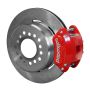 Wilwood 140-12236-R D154 P/S Park Brake Kit Red New Big Ford 2.50in Off Staggerd Mount