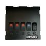 Moroso 74317 99-04 Mazda Miata NB Radio/HVAC Pocket Block Off Plate With Switches