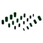 Moroso 41091 Vacuum Line Cap Kit - Black Caps