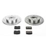 PowerStop K1226 Z23 Daily Driver Carbon-Fiber Ceramic Brake Pad and Drilled & Slotted Rotor Kit