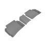 3D MAXpider 2016-2020 Chevrolet Malibu Kagu 2nd Row Floormats - Gray