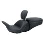 Mustang Motorcycle 79705 Mustang 08-21 Harley Electra Glide, Rd Glide, Rd King, Glide Lowdown 1PC Seat w/DBR Pearls - Black