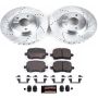 PowerStop K1610 Z23 Daily Driver Carbon-Fiber Ceramic Brake Pad and Drilled & Slotted Rotor Kit