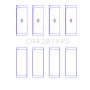 King Honda B18C1/B18C5 16V (Size Standard - Predoweled for Alum Rods) Performance Rod Bearing Set