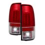 SPYDER 5029140 LED Tail Lights - Version 2 - Red Clear