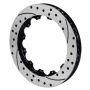 Wilwood 160-12342-BK Rotor-SV-SRP72 Iron-LH-Drill-BLK 14.00 x 1.25 - 12 on 8.25in