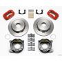 Wilwood 140-7150-R Forged Dynalite P/S Park Brake Kit Red Big Ford New 2.50in Offset Currie Blank