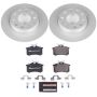 PowerStop ESK3109 Genuine Geomet Coated Rotors, ECE-R90 Brake Pads + Hardware Kit