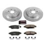 PowerStop K5543 Z23 Daily Driver Carbon-Fiber Ceramic Brake Pad and Drilled & Slotted Rotor Kit