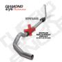 Diamond Eye Performance K5314A-RP Diamond Eye KIT 5in TB MFLR RPLCMENT PIPE SGL ALUM 94-97 5 7 3L F250/F350 PWRSTROKE NFS W CARB STDS