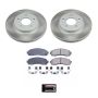 PowerStop SC1576 Semi-Coated Rotor and Low-Dust Ceramic Brake Pad Kit