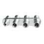 VINTAGE AIR VIN386600-MBA 4 Way Inline Bulkhead #6 & #10 O-Ring