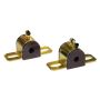 Prothane 19-1201-BL Universal 90 Deg Greasable Sway Bar Bushings - 1/2in - Type B Bracket - Black