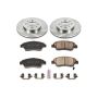 PowerStop KOE694 OE Stock Replacement Low-Dust Ceramic Brake Pad and Rotor Kit