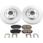 PowerStop CRK7353 Genuine Geomet Coated Rotor and Low-Dust Ceramic Brake Pad Kit