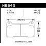 Hawk Performance HB542V.490 DTC-50 Disc Brake Pad