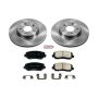 PowerStop KOE6967 OE Stock Replacement Low-Dust Ceramic Brake Pad and Rotor Kit