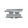 Putco 9751317BP 10-18 RAM 2500 Crew Cab 6.5in- 5.5in Wide w/o Factory Flares 12pcs Blk Platinum Rocker Panels